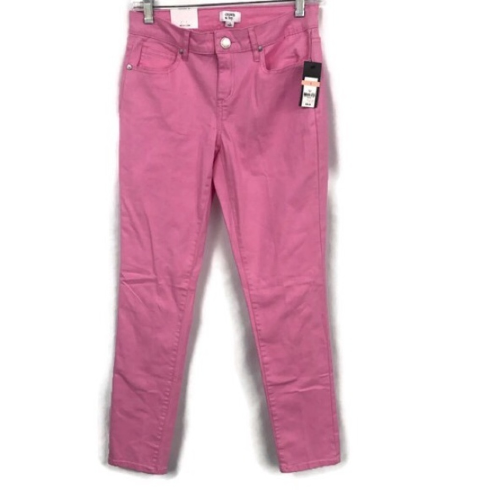 CROWN & IVY SUPER STRETCH PINK SKINNY 2